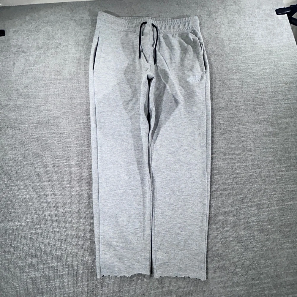 The North Face Sweatpants Mens Large Gray Good Raw Hem Drawstring Joggers